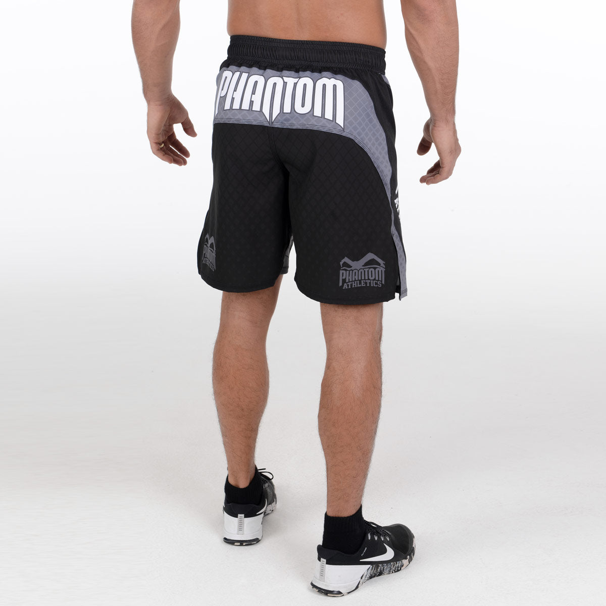 Phantom Athletics Fight Shorts STORM NITRO Black/Gray MMA Kickboxen Hose Herren 